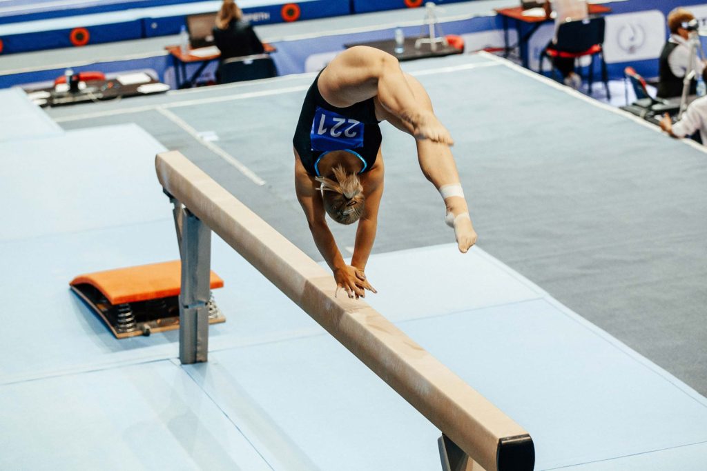 Convergent Gymnastics Physical Therapy and Performance Beam Backhandspring